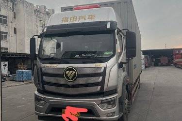 二手福田 欧航R系 260马力 4X2 9.78米AMT自动挡厢式载货车(国六) 单桥 东风康明斯二手载货车 黄牌图片