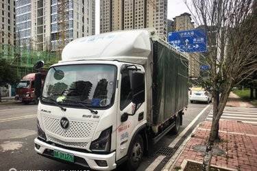 二手欧马可 智蓝ES 4.5T 4.17米单排纯电动仓栅式轻卡100.46kWh  二手电动卡车电动载货车