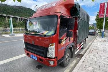 二手中国重汽HOWO 王系 160马力 3.85米排半仓栅式轻卡(国五) 单桥 朝柴二手载货车 蓝牌