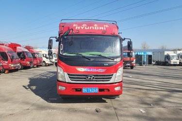二手现代商用车 泓图500 170马力 4.165米单排仓栅式轻卡(国五) 单桥 云内动力二手载货车 蓝牌