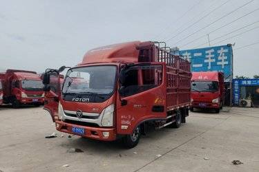 二手福田 奥铃捷运 156马力 4.17米单排仓栅式轻卡(国五) 单桥 云内动力二手载货车 蓝牌图片