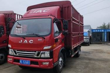 二手江淮 骏铃V6 170马力 4.18米单排仓栅式轻卡(国六) 单桥 云内动力二手载货车 蓝牌图片