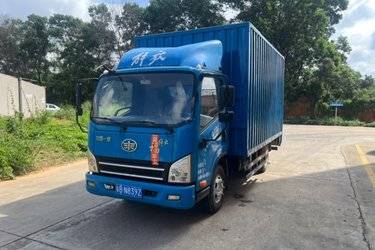 二手解放 虎VN 130马力 4.16米单排厢式轻卡(国五) 单桥 锡柴二手载货车 蓝牌