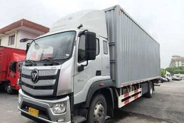 二手福田 欧航R系 240马力 4X2 8.1米厢式载货车(国六) 单桥 康明斯二手载货车 黄牌图片