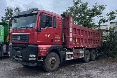二手中国重汽 汕德卡SITRAK G7重卡 基础款 500马力 8X4 6.5米自卸车(国六) 前四后八 曼二手自卸车 黄牌