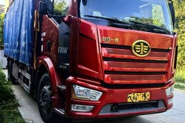 二手一汽解放 J6L重卡 240马力 4X2 车辆运输车(国五) 单桥 大柴二手载货车 黄牌图片
