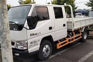二手江铃 顺达EV 4.5T 3.1米双排纯电动栏板轻卡89.1kWh  二手电动卡车电动载货车图片