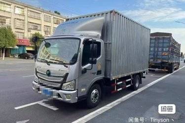 二手福田 欧马可S1系 150马力 4.14米单排厢式轻卡(采埃孚6挡)(国五) 单桥 福田康明斯二手载货车 蓝牌图片