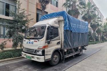 二手江淮 骏铃V5 150马力 4.18米单排仓栅式轻卡(国六) 单桥 云内动力二手载货车 蓝牌
