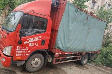 二手解放 J6F 130马力 4.16米单排仓栅式轻卡(国五) 单桥 潍柴二手载货车 蓝牌图片