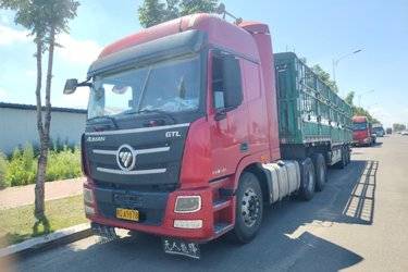 二手福田 欧曼GTL 6系重卡 510马力 6X2R牵引车(国五) 后提升 福田康明斯二手牵引车 黄牌图片