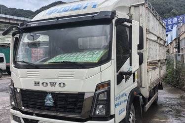 二手中国重汽HOWO 蓝立方统帅 4.5T 4.15米单排纯电动仓栅式轻卡  二手电动卡车电动载货车图片