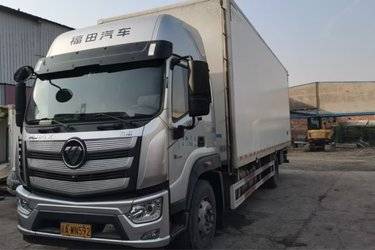 二手福田 欧航R系 240马力 4X2 8.1米厢式载货车(国六) 单桥 福田康明斯二手载货车 黄牌图片