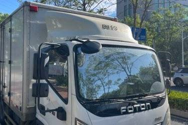 二手福田 奥铃TS 110马力 4.14米单排厢式轻卡(国五) 单桥 北汽福田二手载货车 蓝牌图片