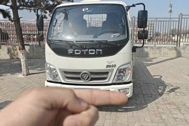 二手福田 奥铃捷运 130马力 3.83米排半栏板轻卡(国五) 单桥 大柴二手载货车 蓝牌图片