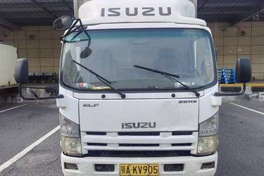二手庆铃 FTR系列中卡 205马力 4X2 9.6米厢式载货车(国五) 单桥 庆铃五十铃二手载货车 黄牌图片
