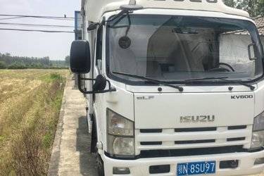 二手庆铃 五十铃KV600 130马力 4.135米单排厢式轻卡(国五) 单桥 庆铃五十铃二手载货车 蓝牌图片