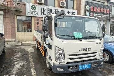 二手江铃 凯运升级版 122马力 4.1米单排栏板轻卡(国六)(气刹)(国六) 单桥 江铃二手载货车 蓝牌图片