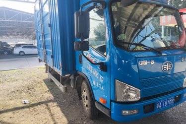 二手解放 J6F 150马力 4.16米单排厢式轻卡(宽体)(国六) 单桥 安徽康明斯二手载货车 蓝牌图片