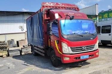 二手现代商用车 泓图500 156马力 4X2 4.165米单排栏板轻卡(国五) 单桥 云内动力二手载货车 蓝牌图片