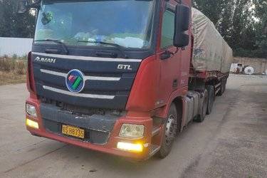 二手福田 欧曼GTL 6系重卡 轻盈版 460马力 6X4 AMT自动挡牵引车(国五) 双驱 福田康明斯二手牵引车 黄牌图片