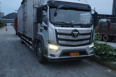 二手福田 欧航R系 240马力 4X2 9.78米厢式载货车(国六) 单桥 福田康明斯二手载货车 黄牌图片