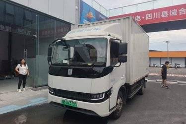 二手吉利远程 星智H8E 智享版 4.5T 4.15米单排纯电动厢式轻卡89.1kWh  二手电动卡车电动载货车图片