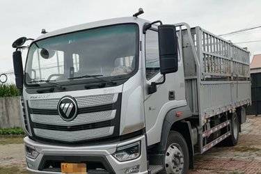二手福田 欧航R系 240马力 4X2 5.75米仓栅式载货车(国六) 单桥 康明斯二手载货车 黄牌图片