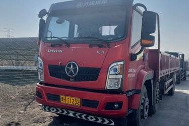 二手湖北大运 致胜 标载型 220马力 6X2 7.6米栏板载货车(国六) 前四后四 潍柴二手载货车 黄牌图片