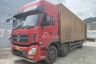 二手东风商用车 天龙重卡 245马力 6X2 9.6米厢式载货车(国五) 前四后四 康明斯二手载货车 黄牌