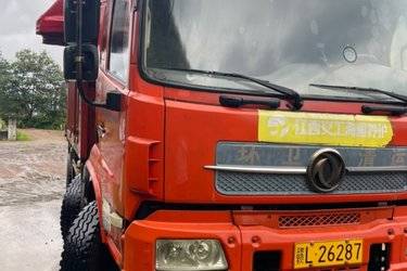 二手东风商用车 天锦中卡 220马力 4X2 5.2米自卸车(国五) 单桥 锡柴二手自卸车 黄牌图片