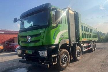 二手福田 欧曼GTL 质享版 31T 8X4 7.4米换电式纯电动自卸车350kWh  二手电动卡车电动自卸车图片