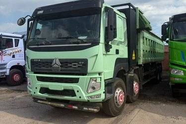 二手中国重汽成都商用车 V7-X 31T 8X4 8米换电式纯电动自卸车282kWh  二手电动卡车电动自卸车图片