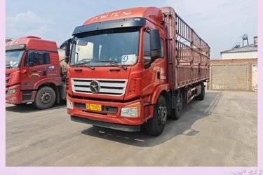 二手大运 新N8E 复合型 240马力 6X2 9.6米栏板载货车(法士特8挡)(国五) 前四后四 玉柴二手载货车 黄牌图片