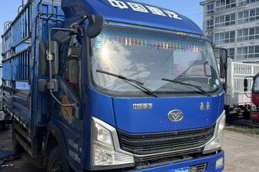 二手中国重汽 豪曼H3 156马力 4.15米单排仓栅式轻卡(国五) 单桥 云内动力二手载货车 蓝牌图片