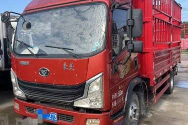 二手中国重汽 豪曼H3 156马力 4.15米单排仓栅式轻卡(国五) 单桥 大柴二手载货车 蓝牌图片