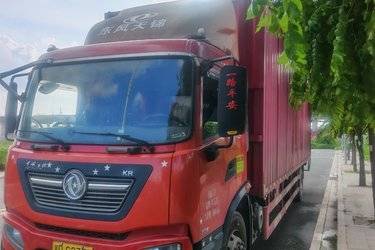 二手东风商用车 天锦KR中卡 220马力 4X2 9.8米厢式载货车(国五) 单桥 东风股份二手载货车 黄牌图片