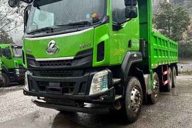 二手东风柳汽 乘龙H5 310马力 6X4 5.6米自卸车(国五) 后八轮 潍柴二手自卸车 黄牌图片