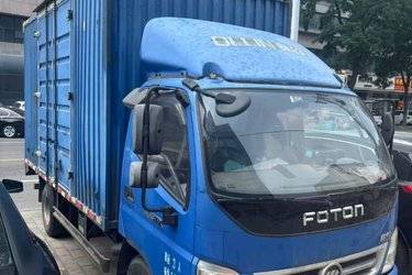 二手福田 奥铃TX 110马力 4.165米单排厢式售货车(国五) 单桥 福田康明斯二手载货车 蓝牌图片