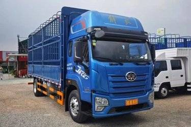 二手解放 JK6 240马力 4X2 5.4米仓栅式载货车(国六) 单桥 玉柴二手载货车 黄牌