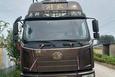 二手一汽解放 J6L重卡 240马力 4X2 车辆运输车(国五) 单桥 大柴二手载货车 黄牌图片
