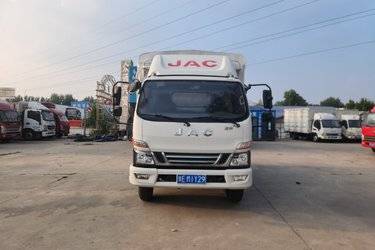 二手江淮 骏铃V6 170马力 4.18米单排仓栅式轻卡(国五) 单桥 云内动力二手载货车 黄牌图片