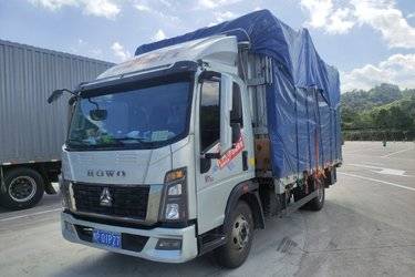 二手中国重汽HOWO 统帅 160马力 4X2 4.15米单排仓栅轻卡(宽体)(国六) 单桥 潍柴二手载货车 蓝牌图片