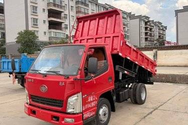 二手一汽红塔 解放经典1系 87马力 2.76米自卸车(4.33速比)(国五) 单桥 锡柴二手自卸车 蓝牌图片