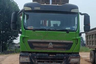 二手中国重汽 HOWO TX重卡 340马力 8X4 6.5米自卸车(国五) 前四后八 潍柴二手自卸车 黄牌图片