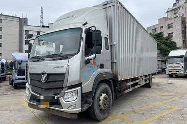 二手福田 欧航R系 绿通之星 210马力 9.78米厢式载货车(国五) 单桥 康明斯二手载货车 黄牌图片