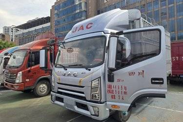 二手江淮 骏铃S9 170马力 4.18米单排仓栅式轻卡(国六) 单桥 云内动力二手载货车 蓝牌图片