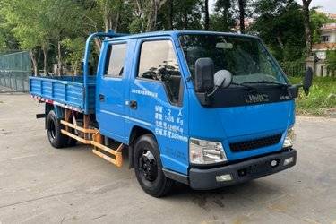 二手江铃 新顺达 116马力 3.2米双排栏板轻卡(国五) 单桥 江铃二手载货车 蓝牌