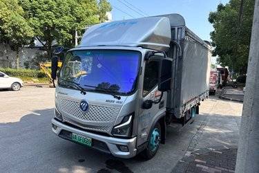 二手福田 欧马可S1 158力 4.17米AMT自动档单排仓栅式轻卡(国六) 单桥 北汽福田二手载货车 蓝牌图片