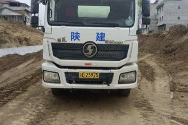 二手陕汽重卡 德龙新M3000 350马力 8X4 7.49方混凝土搅拌运输车(国五) 前四后八 潍柴二手搅拌车